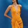 The Cora Midaxi Dress In Orange