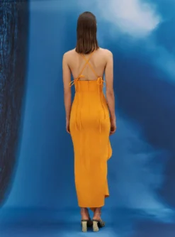 The Cora Midaxi Dress In Orange -LARA SALES STORE 017 041 v1 scaled