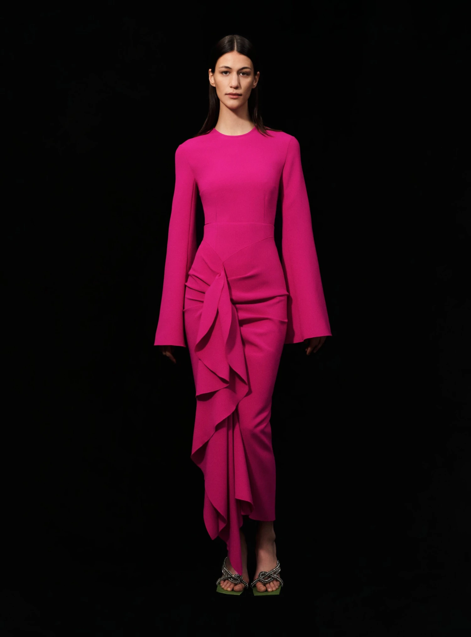 The Nahla Top In Fuchsia 2 The Nahla Top In Fuchsia - Image 2