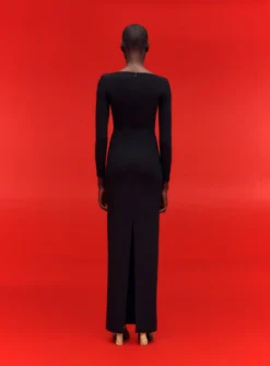 The Sanna Maxi Dress In Black -LARA SALES STORE 02 15 SolaceLondon 01 032 v1 scaled