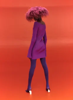 The Ario Mini Dress In Purple