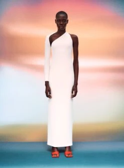 The Saren Maxi Dress In Cream