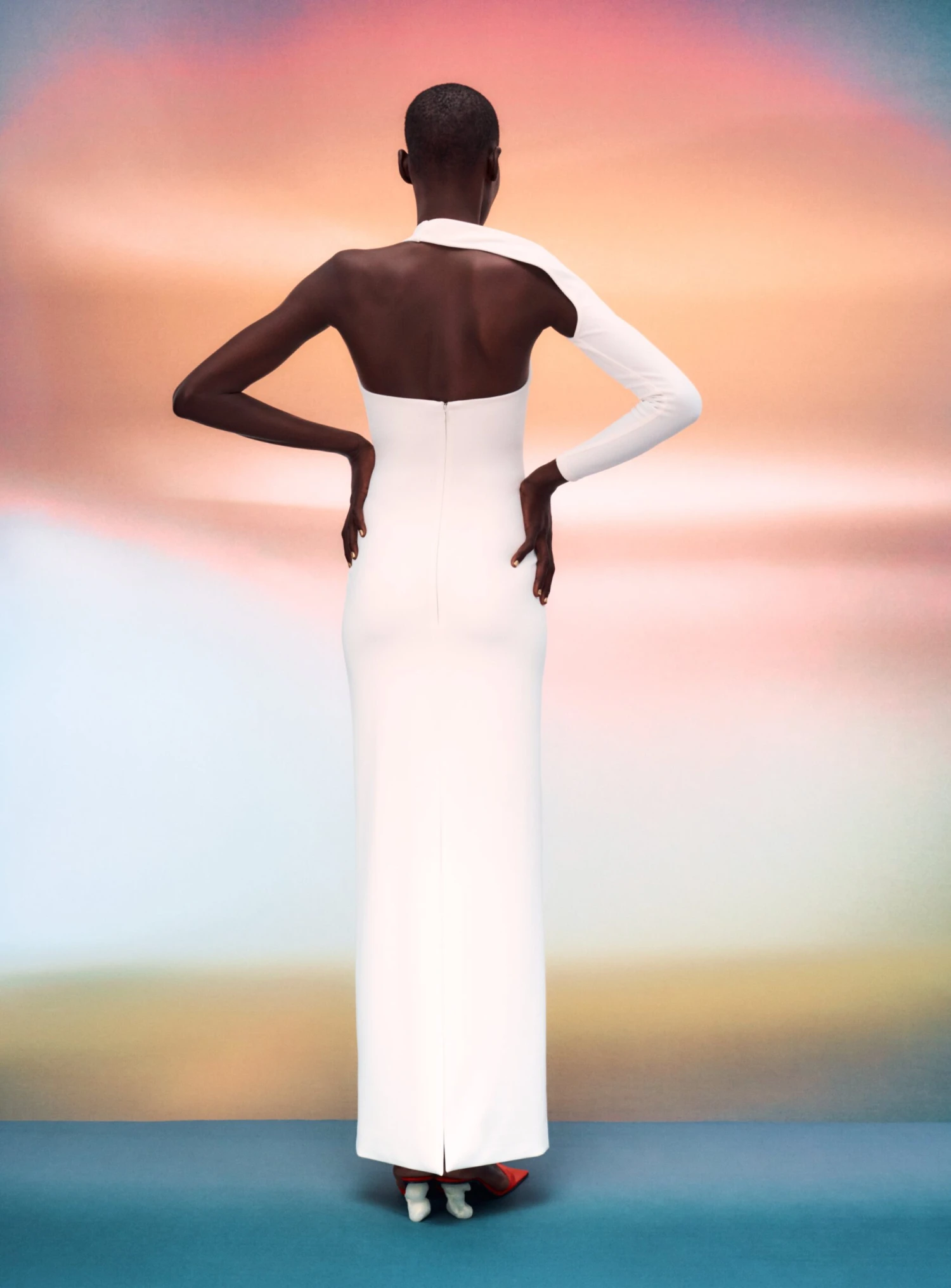 The Saren Maxi Dress In Cream 3 The Saren Maxi Dress In Cream - Image 3