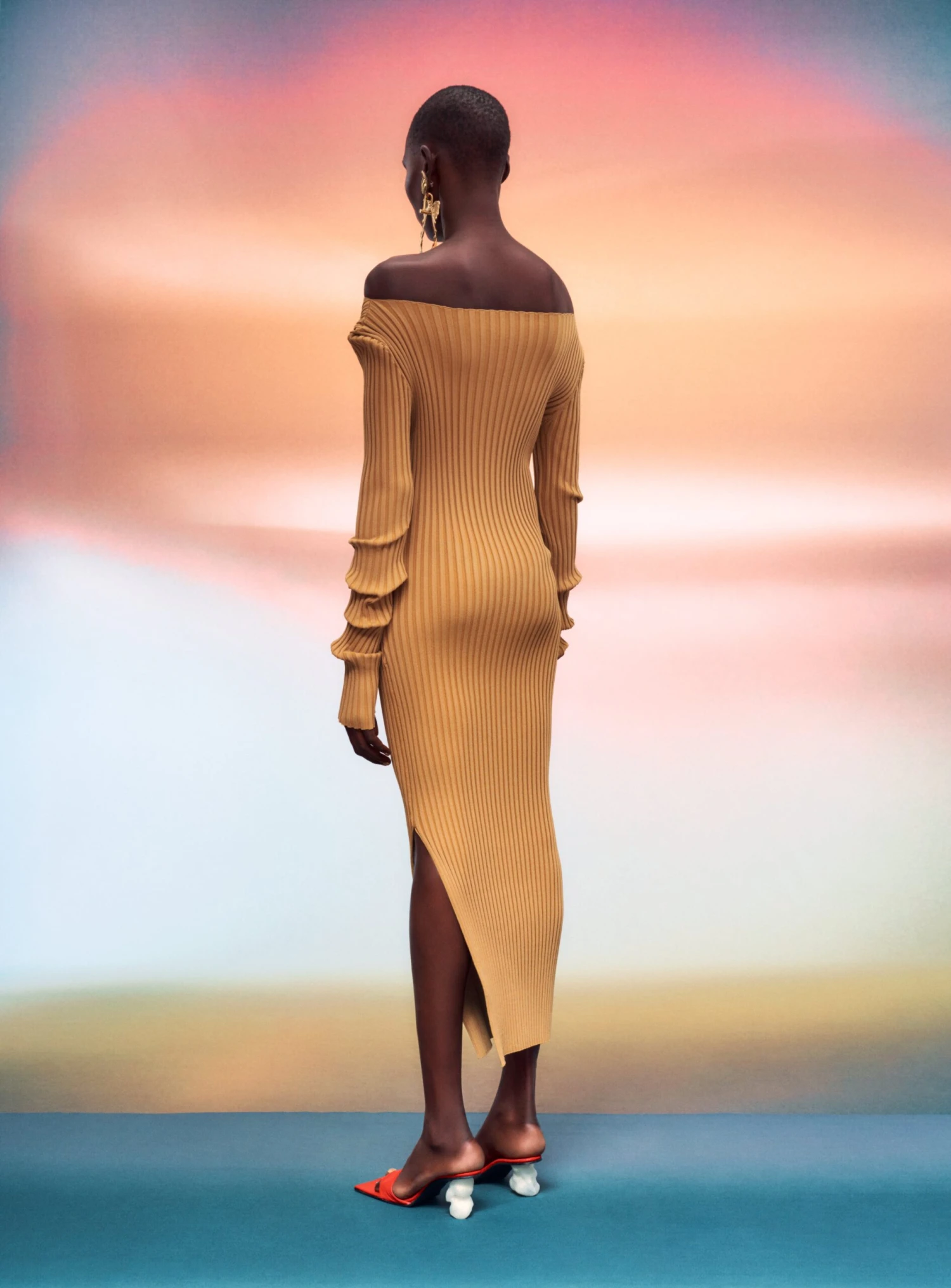 The Loren Maxi Dress In Tan 2 The Loren Maxi Dress In Tan - Image 2