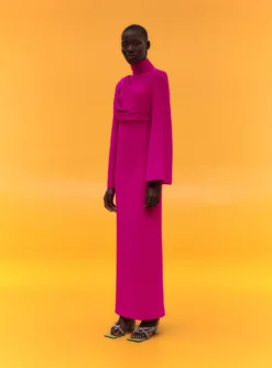 The Lia Maxi Dress In Fuchsia -LARA SALES STORE 02 19 SolaceLondon 01 014 v1 scaled