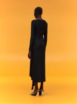 The Lorena Midi Dress In Black 11 The Lorena Midi Dress In Black -LARA SALES STORE 02 19 SolaceLondon 16 025 v1 scaled