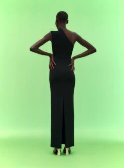 The Krista Maxi Dress In Black -LARA SALES STORE 02 19 SolaceLondon 17 020 v1