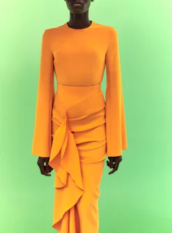 The Giana Skirt In Orange -LARA SALES STORE 02 19 SolaceLondon 26 029 v1 de2470af d560 4213 b6d1 45decc5999d1 scaled