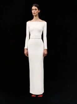 The Sabina Maxi Dress In Cream -LARA SALES STORE 031 003 v1