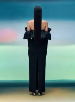 The Elson Maxi Dress In Black -LARA SALES STORE 05 04 SolaceLondon PF21 01 043 v2 Lifted