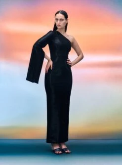 The Valentina Maxi Dress In Black