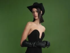 The Fallon Mini Dress In Black -LARA SALES STORE 211117 SolaceLondon PF22 Look 04 042 v1