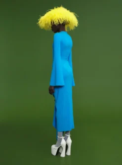 The Giana Skirt In Azure -LARA SALES STORE 211118 SolaceLondon PF22 Look 25 041 v2 scaled