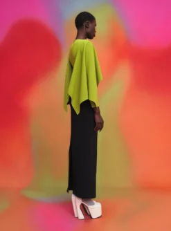 The Yael Maxi Dress In Chartreuse & Black -LARA SALES STORE 211118 SolaceLondon PF22 Look 34 041 v2 scaled