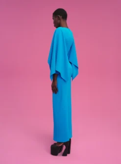 The Yael Maxi Dress In Azure -LARA SALES STORE 211119 SolaceLondon PF22 Look 38 022 v1 scaled