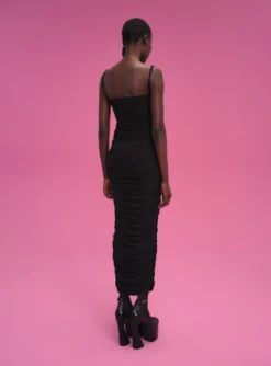 Adler Midi Dress In Black -LARA SALES STORE 211119 SolaceLondon PF22 Look 43 014 v1 scaled