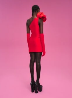 The Frida Mini Dress In Red -LARA SALES STORE 211119 SolaceLondon PF22 Look 46 019 v2