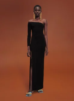 The Palmer Dress In Black -LARA SALES STORE 211209 SolaceLondon RS22 Look 01 040 scaled