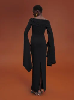 The Arden Maxi Dress In Black -LARA SALES STORE 211209 SolaceLondon RS22 Look 24 041 scaled