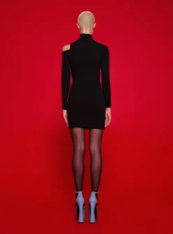 The Rowan Mini Dress In Black -LARA SALES STORE 220120 SolaceLondon FW22 21 038 v1 scaled