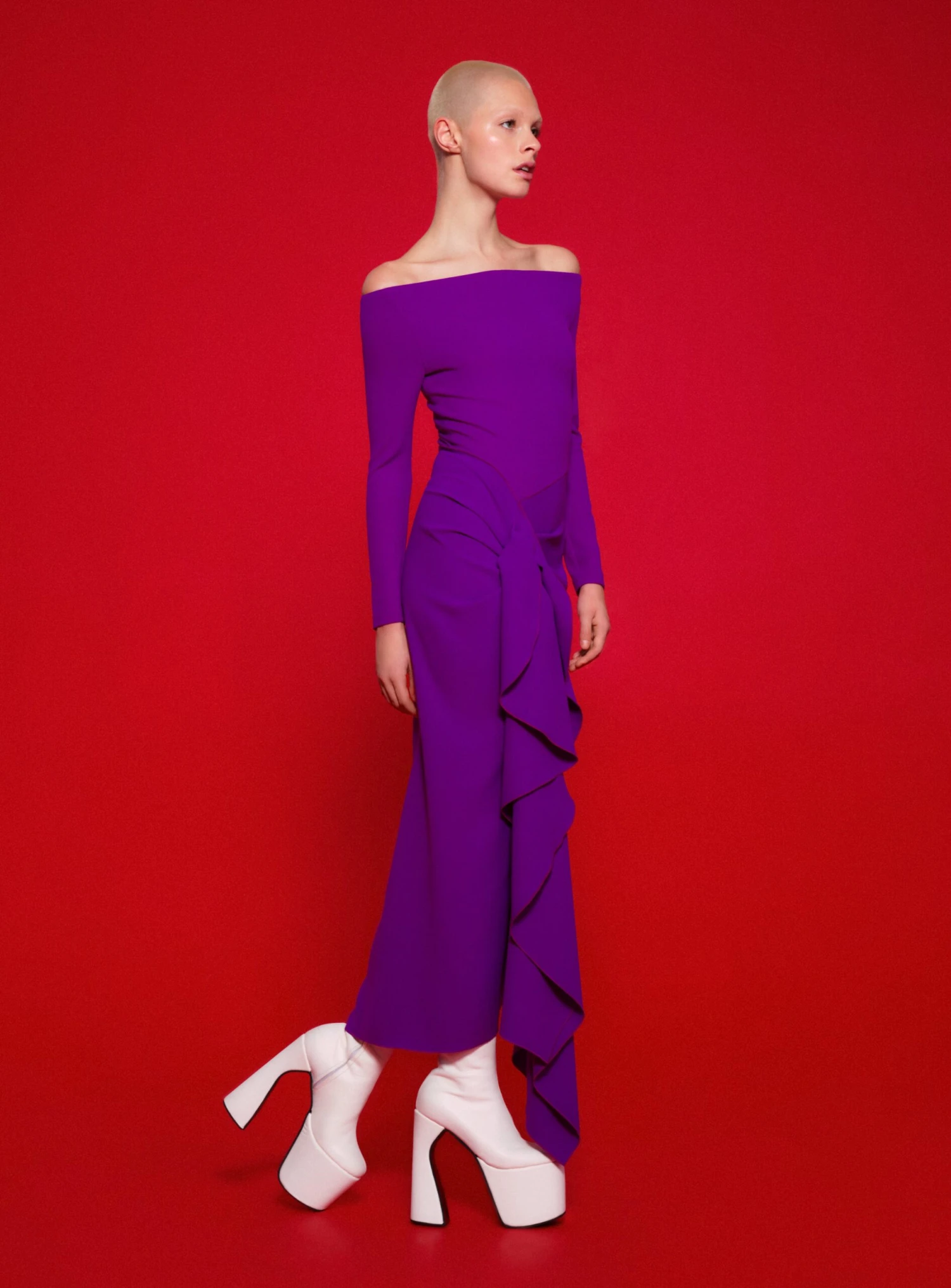 The Lotus Midaxi Dress In Purple 2 The Lotus Midaxi Dress In Purple - Image 2