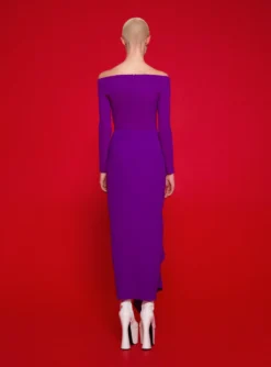 The Lotus Midaxi Dress In Purple -LARA SALES STORE 220120 SolaceLondon FW22 22 064 v1 scaled
