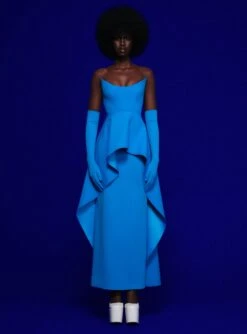 The Omara Maxi Dress In Azure