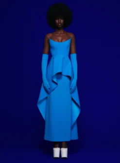 The Omara Maxi Dress In Azure