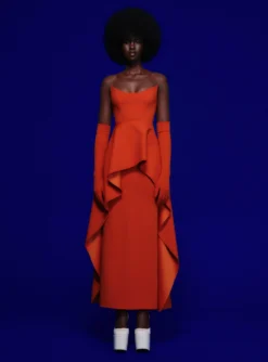 The Omara Maxi Dress In Copper -LARA SALES STORE 220121 SolaceLondon FW22 41 015 v1 scaled