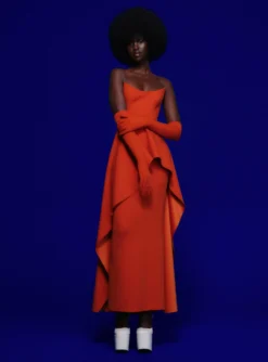 The Omara Maxi Dress In Copper