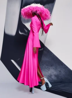 The Storm Maxi Dress In Hot Pink -LARA SALES STORE 220210 SolaceLondon SS22 06 149 v1 scaled