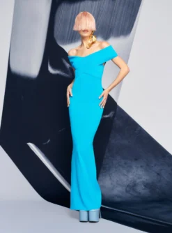 The Adina Maxi Dress In Blue