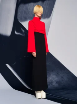 The Lia Maxi Dress In Red & Black -LARA SALES STORE 220210 SolaceLondon SS22 09 009 v1 scaled