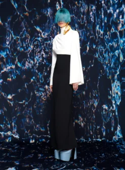 The Lia Maxi Dress In Cream & Black -LARA SALES STORE 220210 SolaceLondon SS22 12 021 v1 scaled