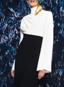 The Lia Maxi Dress In Cream & Black