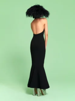 The Lula Midi Dress In Black -LARA SALES STORE 220407 SolaceLondon RS23 01 157 R1 scaled