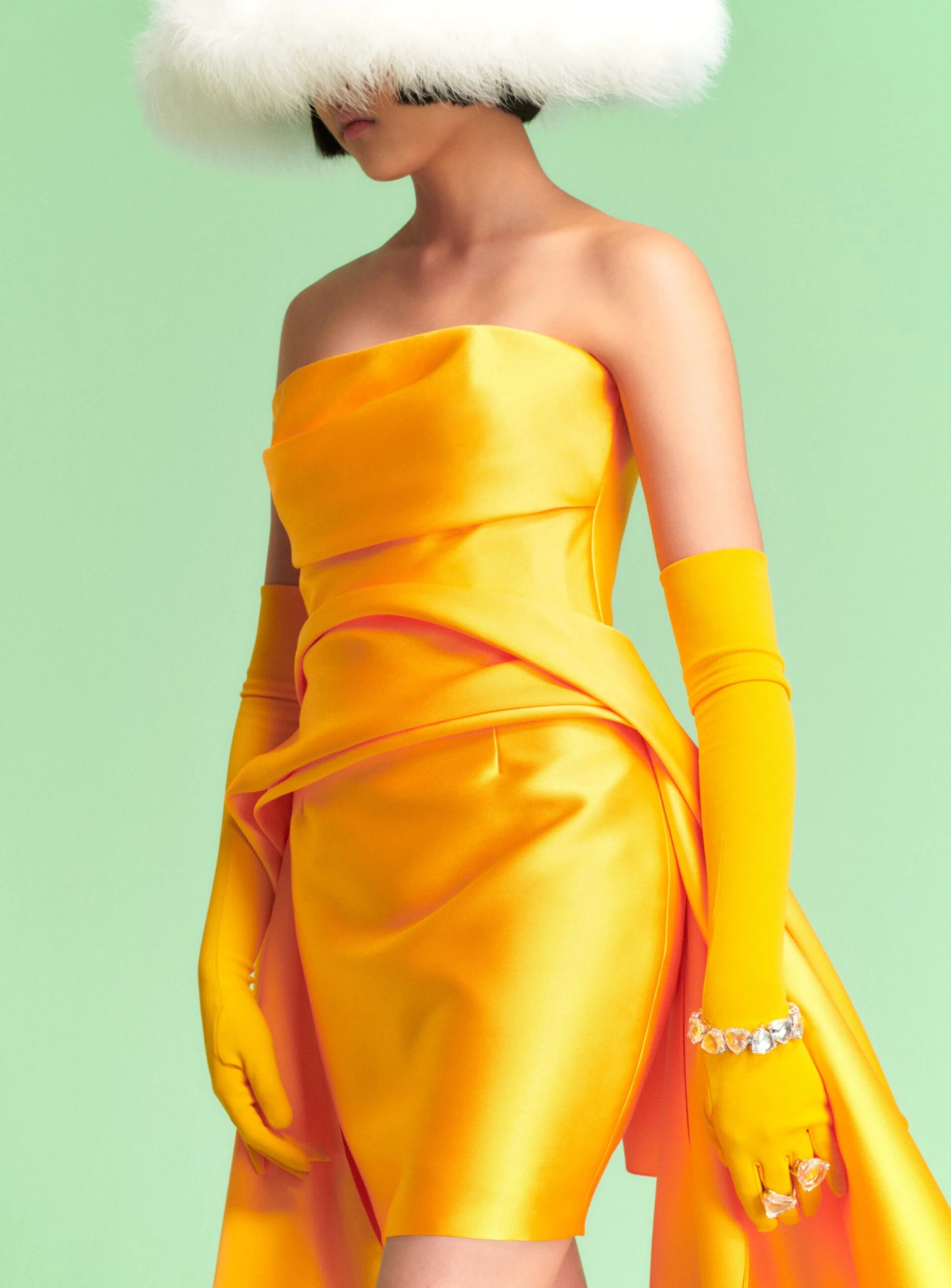 The Sydney Mini Dress In Mustard 3 The Sydney Mini Dress In Mustard - Image 3