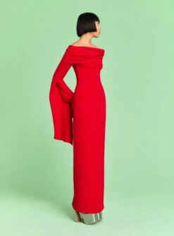 The Arden Maxi Dress In Red