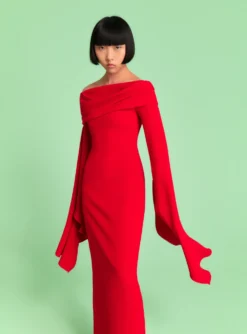 The Arden Maxi Dress In Red -LARA SALES STORE 220407 SolaceLondon RS23 04 113 R1 scaled