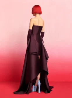 The Sydney Mini Dress In Plum -LARA SALES STORE 220407 SolaceLondon RS23 09 068 R1 scaled