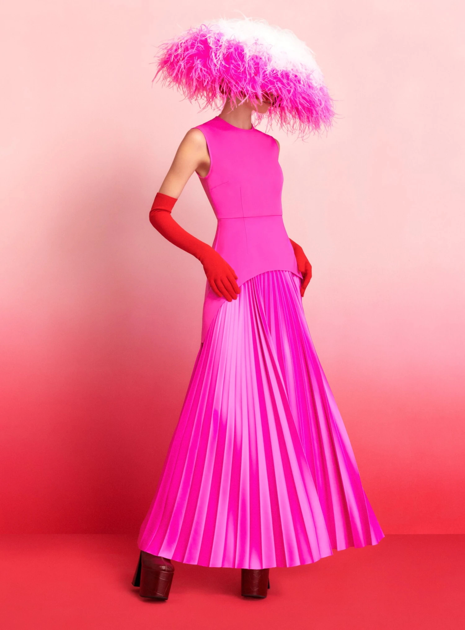 The Sofija Maxi Dress In Fuchsia 1 The Sofija Maxi Dress In Fuchsia