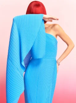 The Lenna Midi Dress In Blue