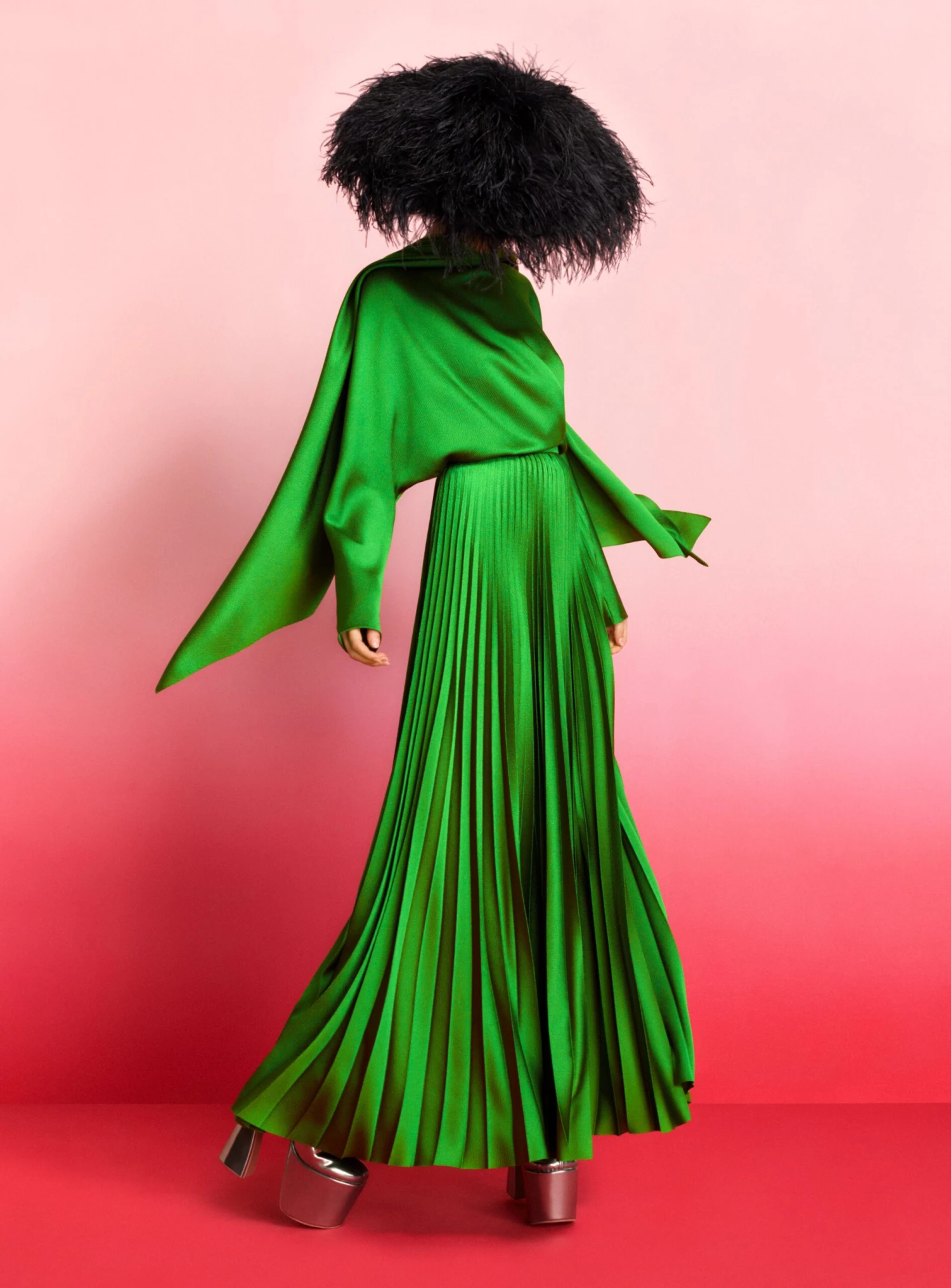 The Henley Skirt In Bright Green 2 The Henley Skirt In Bright Green - Image 2