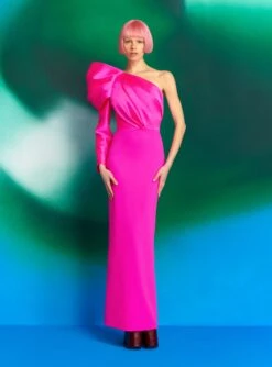 The Lexi Maxi Dress In Magenta