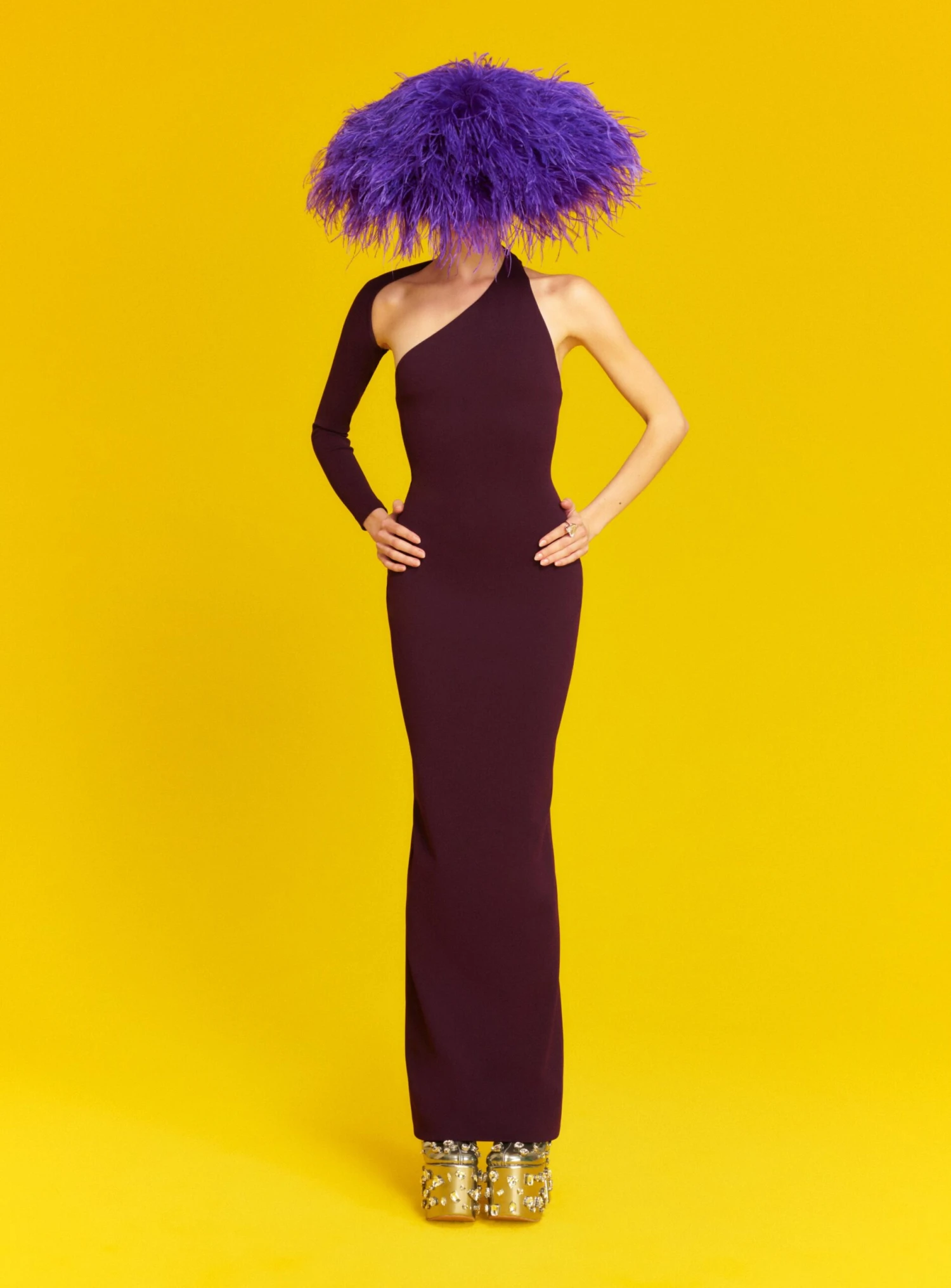 The Saren Maxi Dress In Plum 1 The Saren Maxi Dress In Plum