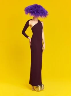 The Saren Maxi Dress In Plum 6 The Saren Maxi Dress In Plum -LARA SALES STORE 220411 SolaceLondon RS23 40 075 R1