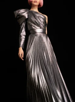 The Sawyer Maxi Dress In Silver