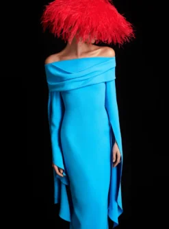 The Arden Maxi Dress In Blue -LARA SALES STORE 220411 SolaceLondon RS23 60 048 scaled