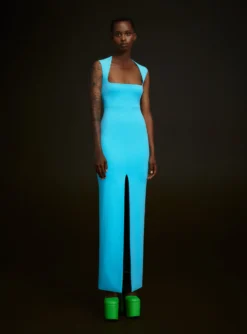 The Sofia Maxi Dress In Blue