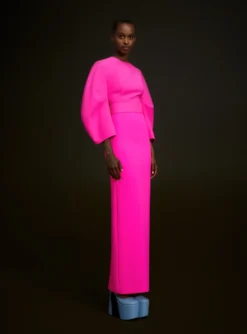 The Allegra Maxi Dress In Hot Pink